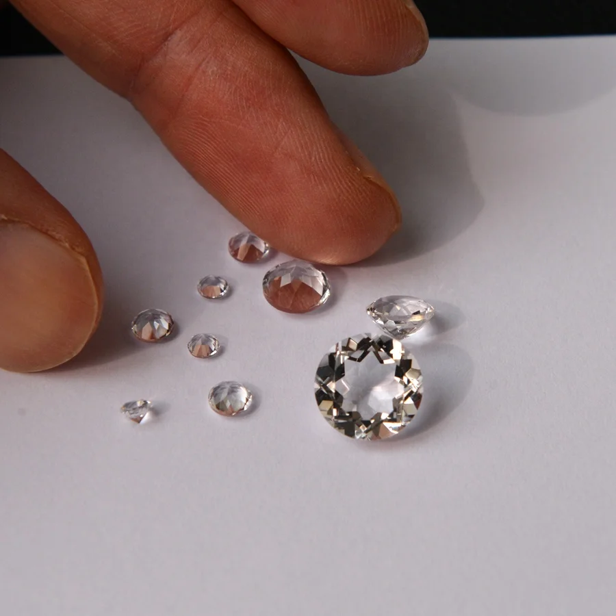 wholesale quartz Crystal Diamond Jewelry displays photo props Sparkling Decoration Treasure Gems