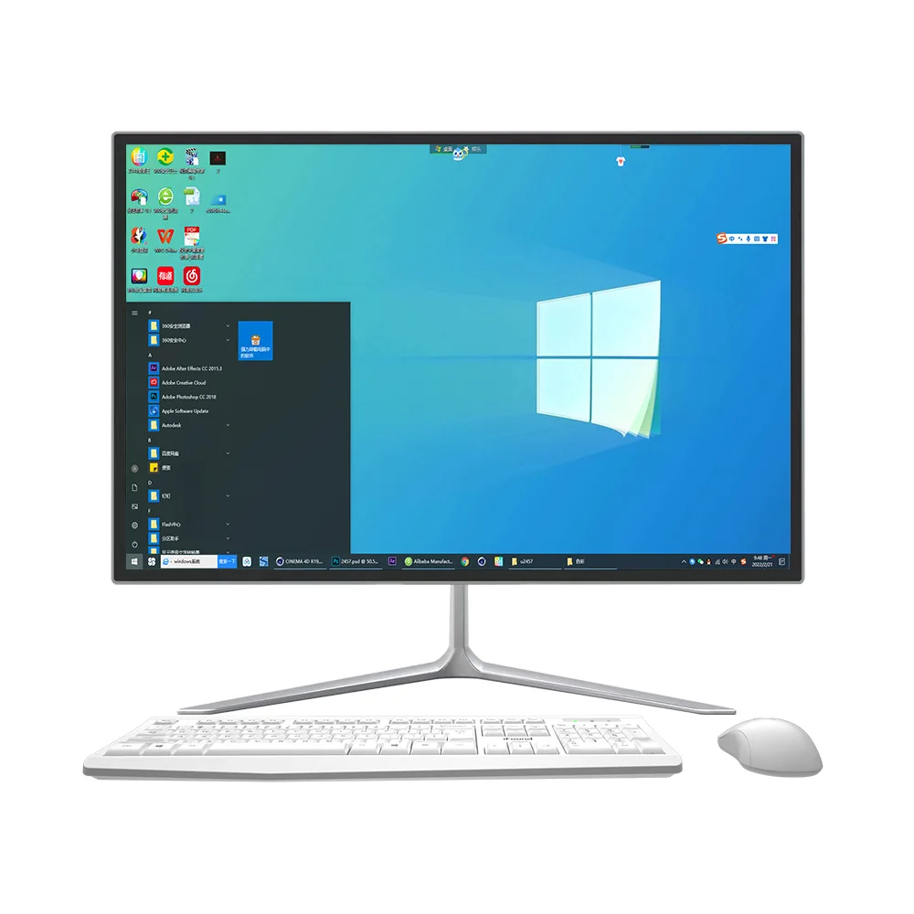 Полный комплект настольного компьютера Aio 24 дюймов Core I5 I7 8 г Ram 256 ГБ Ssd все-в-одном ПК персональные игровые компьютеры narebone все в одном