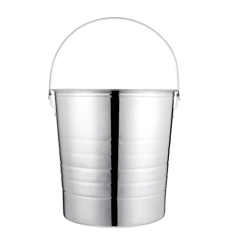 Big Capacity silver cooler champagne beer chiller metal wine ice bucket for party