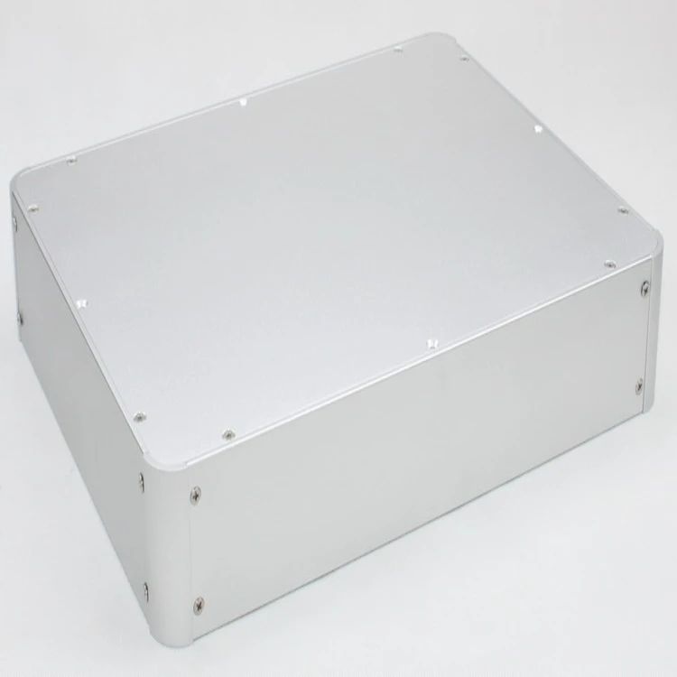 Customized sandblasting WA93 all aluminum (no holes) 336 * 433 * 80mm gallbladder power amplifier DAC chassis