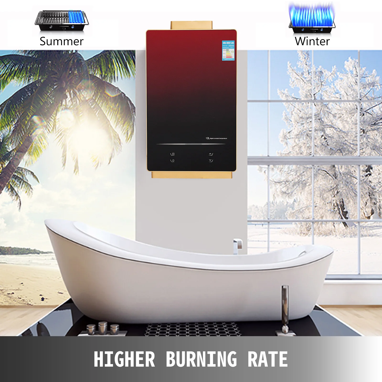 PEIXU  12L Tankless Propane Water Heater Gas+water+heaters other water heaters gas