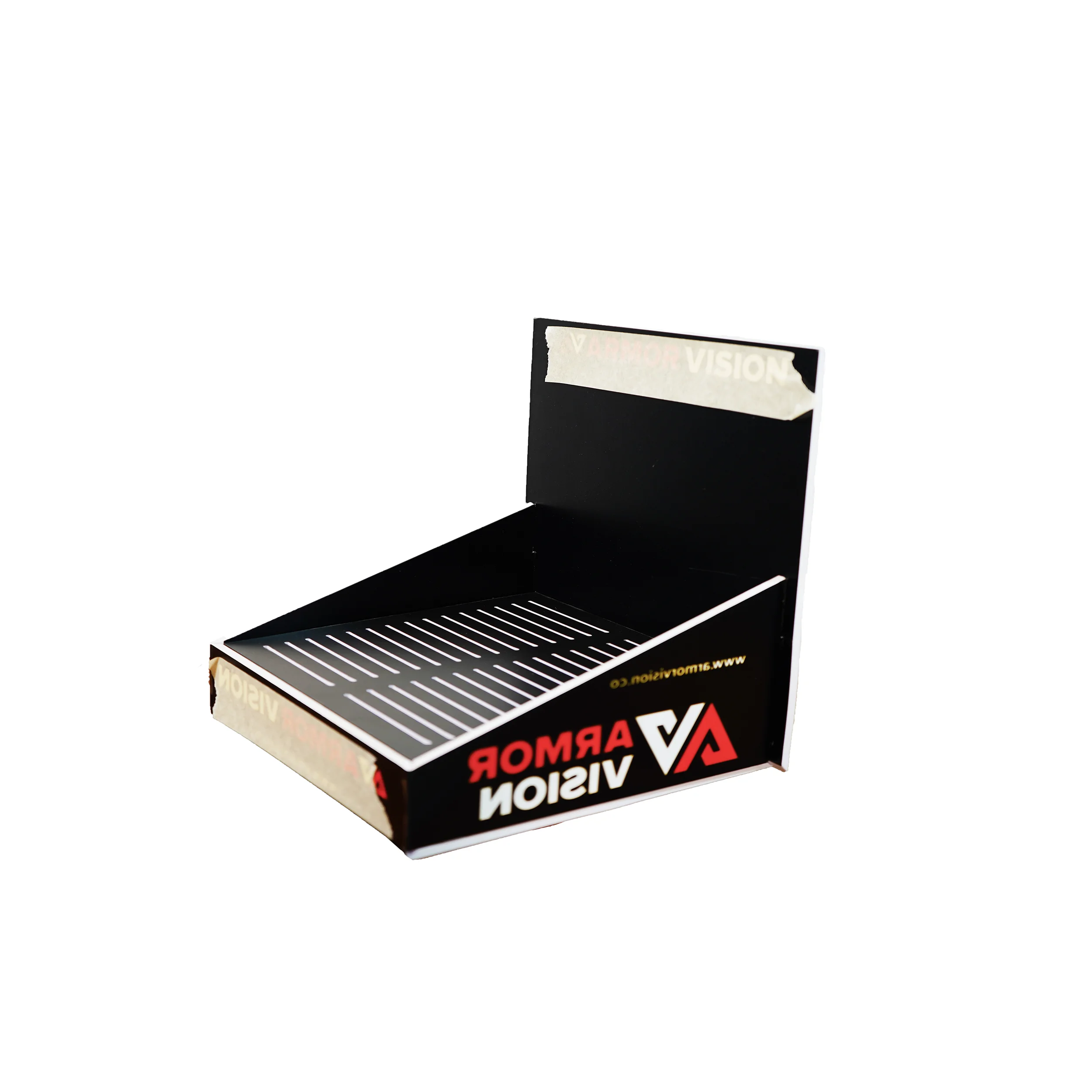 Пользовательский логотип печать Дисплей Стенд картонная гофрированная столешница складная бумажная коробка для кассира