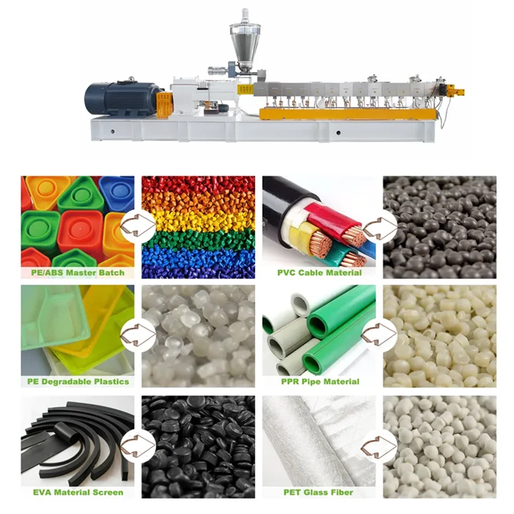 Small plastic sheet filament extruding machine