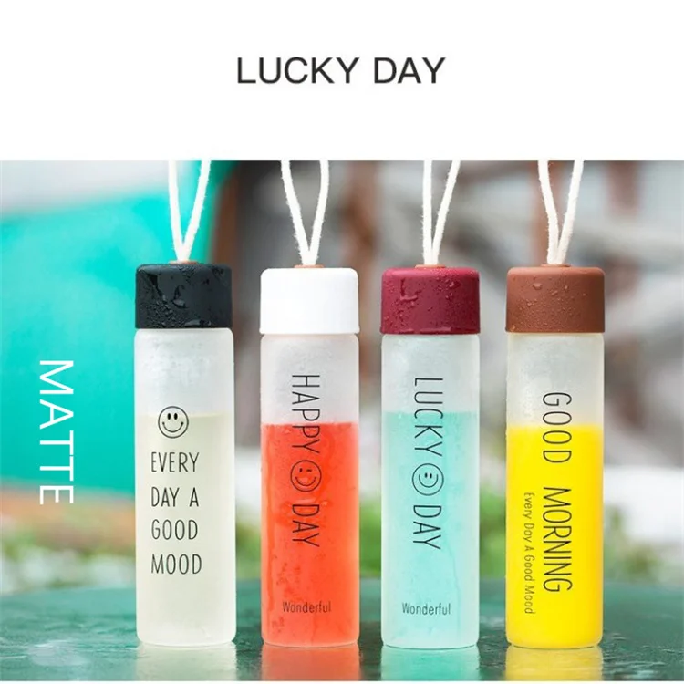 Gourde enfant Manufacturer Cheap Hiking Outdoor Hot Cold Water Children Cute Gift Drinkware Sport Glass Water Bottle