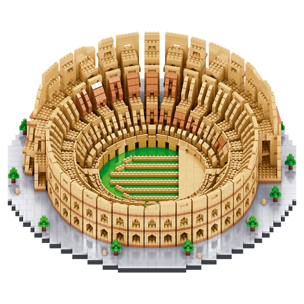 Brick Building Toy Set 5594 pcs mini block stem toy education street view block toy The Roman Colosseum