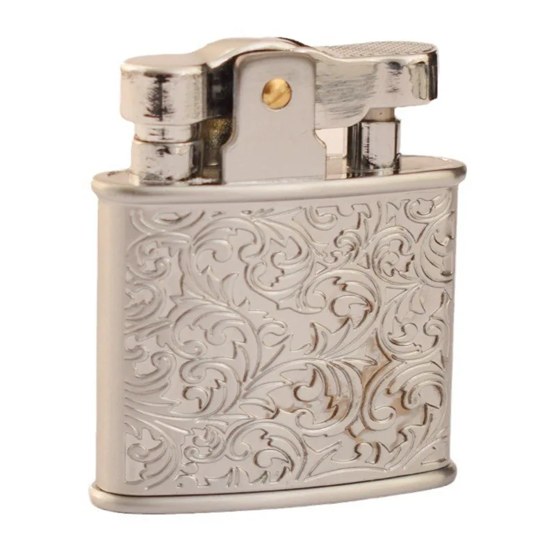 New Classical design metal flint torch kerosene oil lighter refillable for Christmas gift