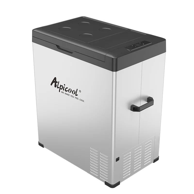 Alpicool C50 factory mini 50L 12v camping portable car fridge freezer DC compressor refrigerator for beer cooling