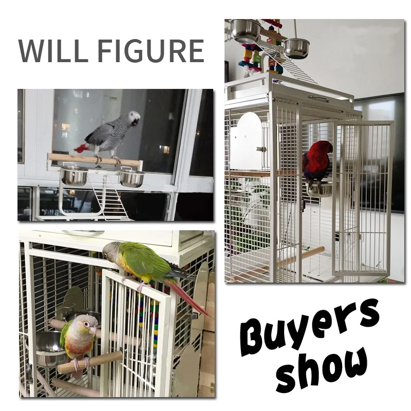 Large Pet Parrot Bird Cage breeding Steel Aviary Coop Cage