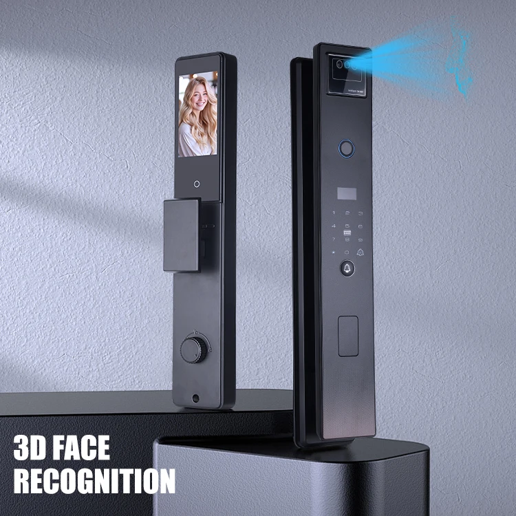 Competitive Price Front Door Electronic Keypad Camera Doorbell Smart Lock Tuya Real Time Monitoring Digital Doors Lock