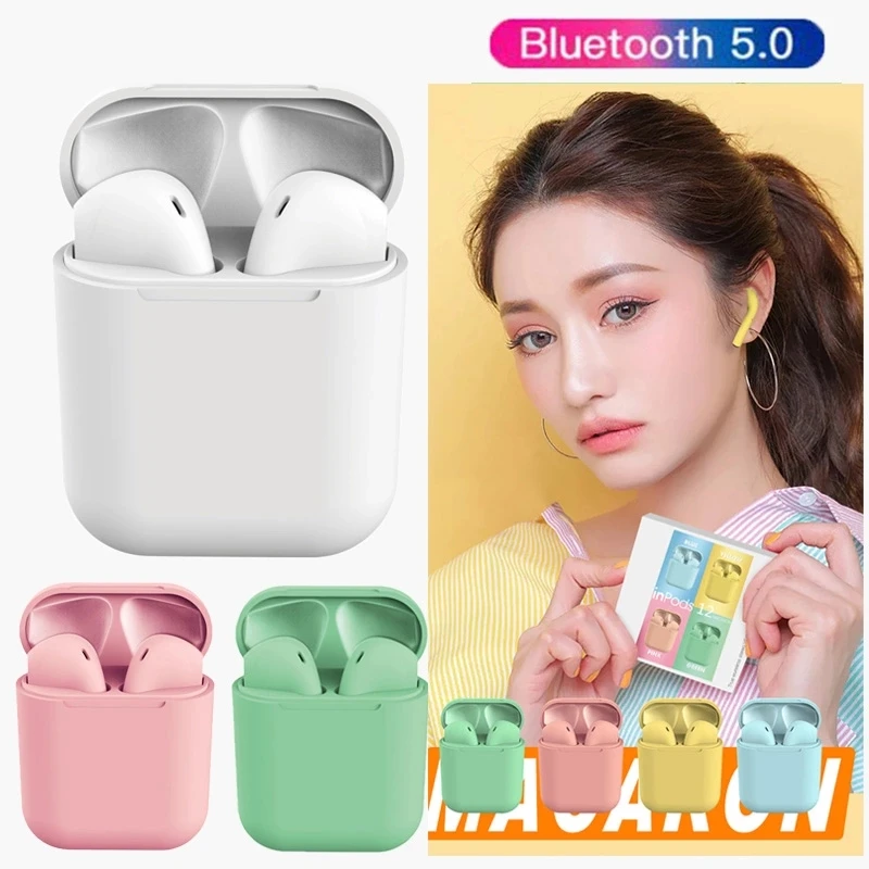  Беспроводные bluetooth-наушники Inpods 12 сенсорное управление беспроводные Tws 5