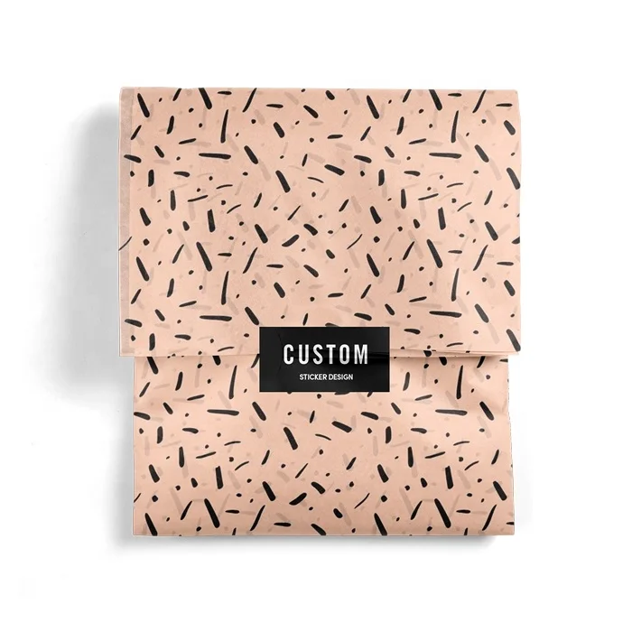 custom round logo tissue paper label etiquetas glossy sheet product packaging adhesive sticker for luxury gift box