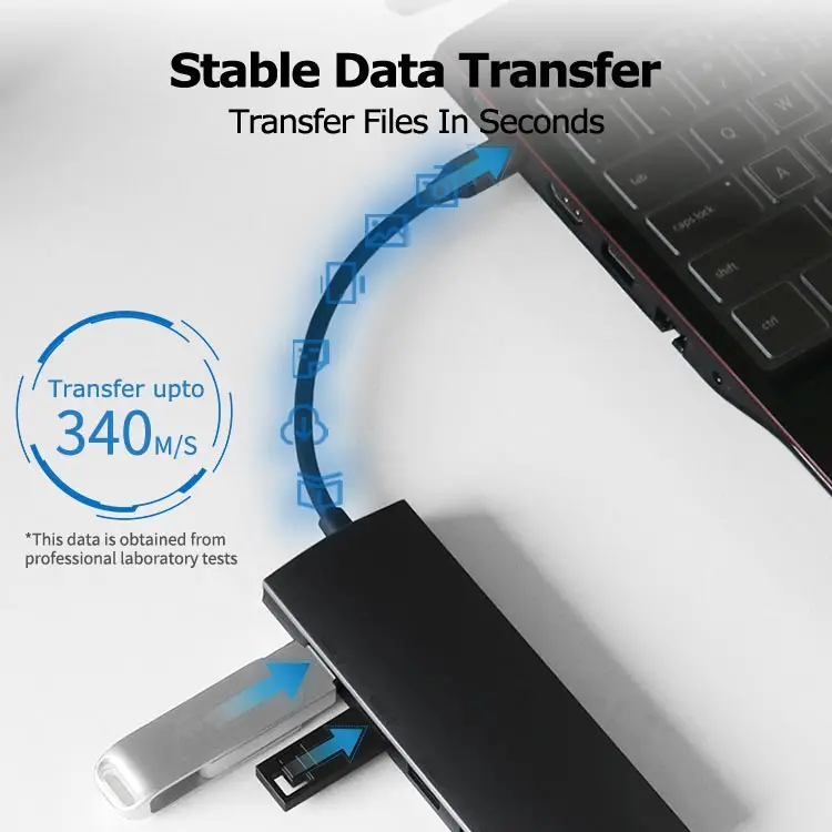 New Design Usb3.0 Port Hub 7 in 1 With 4K HD MI Output USB 3.0 *3 SD/TF Card Reader PD 87W Usb C Hub Adapter For Laptop Macbook