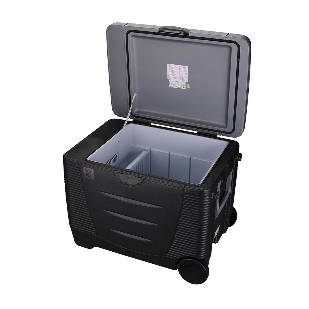 Truck Fridge Peltier Thermoelectric Cooler Warmer Car Refrigerator With Wheels For Camping 45l