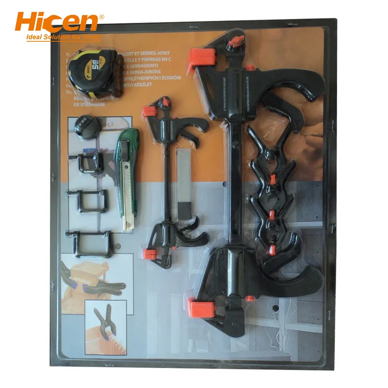 14Pcs Spring Clip Ratchet Bar Clamp Toggle Quick Clip G Clamp for Woodworking