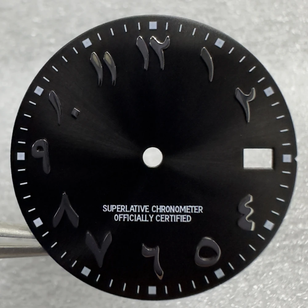 New Stock Arrival 28.5MM No Logo Arabic Numerals Dial For NH35 Automatic Movement Watch Accessories Watchmaker Repair Parts