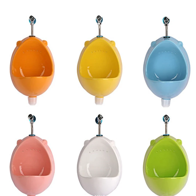 KD-K003U Commercial Sanitary Ware Products Chaozhou Made Ceramic Glazed Wall Urinal Children WC Room Blue Color Waterless Urinal