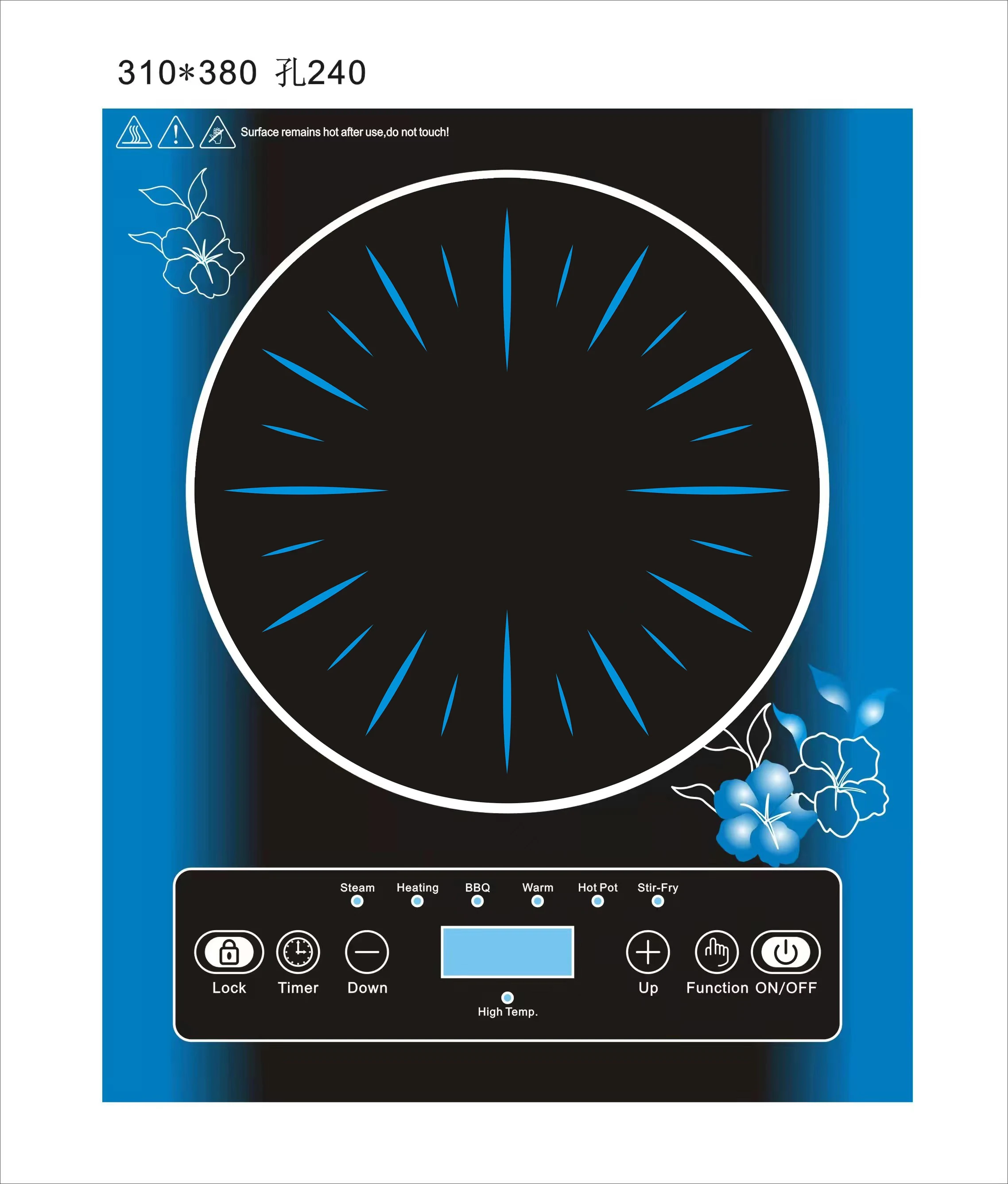 2200W Best Quality And, Low Price Durable Electric Cook Top Induction Heating Plate Induction Cooker