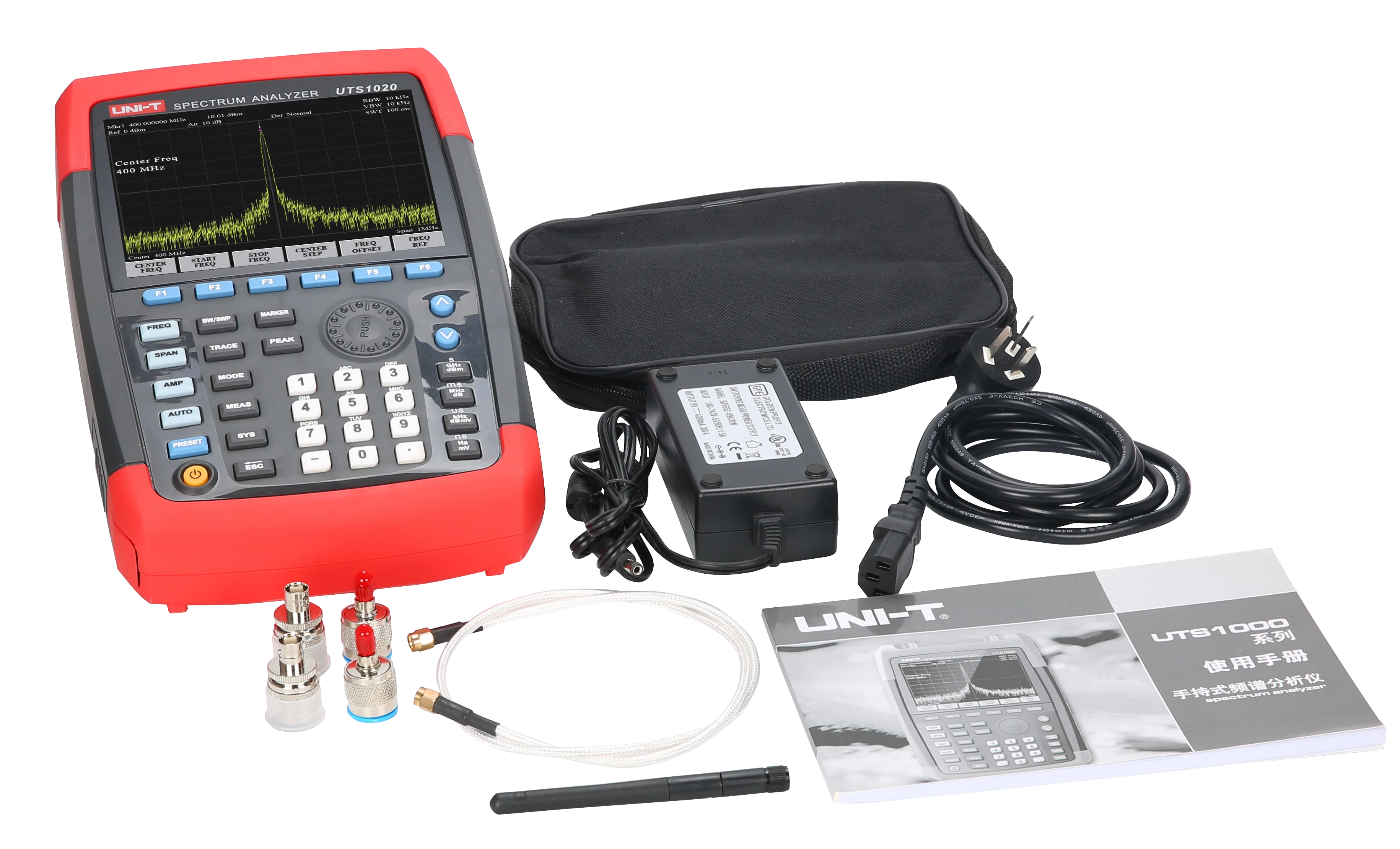 Sale promotion UNI-T UTS1010 Handheld Spectrum Analyzer; 9kHz to 2GHz Spectrum Analyzer, 1Hz Resolution, USB Communication