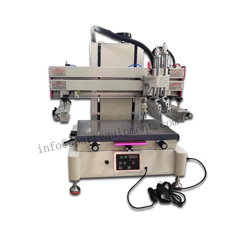 Cheap Flat Screen Printing Machine With Vacuum Small Flatbed Screen Printer For Pack