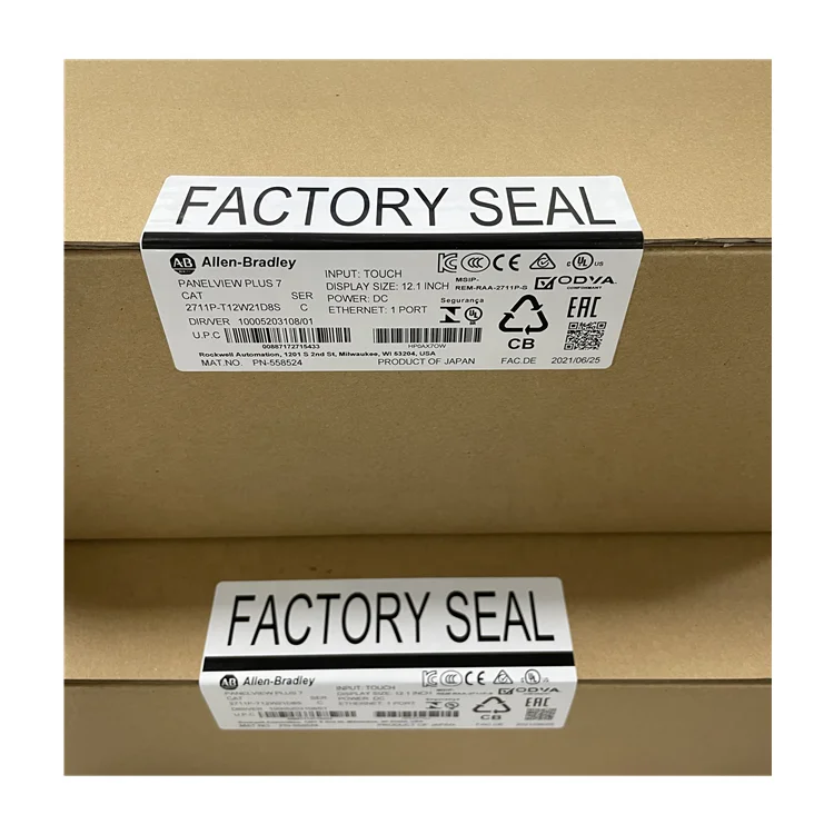 100%new PanelView Plus 7 touch screen 2711P-T12W22D8S 12 Inch hmi panel