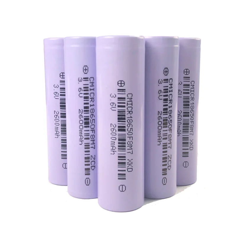 CHAM BIS CE Durable Using 18650 Battery Rechargeable 3.6V 2600mAh Lithium Ion Batteries