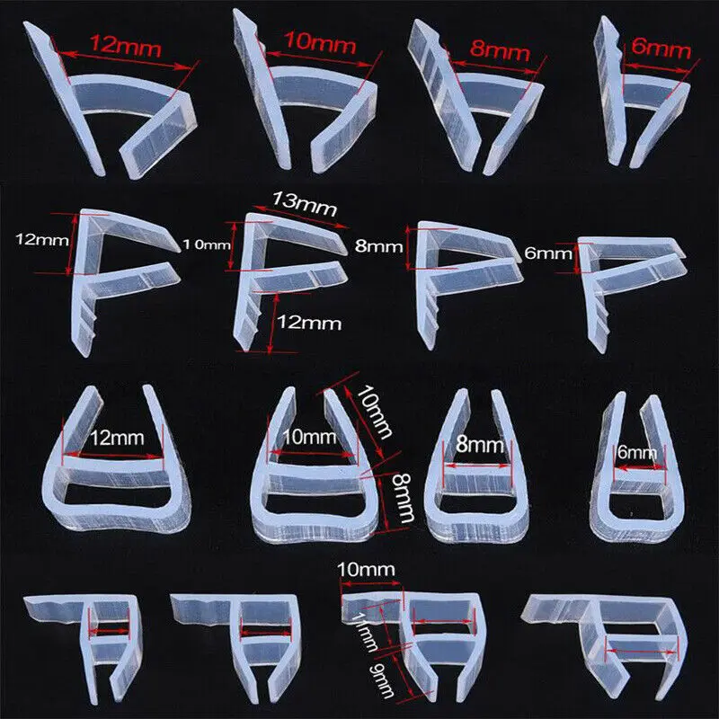 JYD H/F/A glass door bottom weatherstripping transparent water proof silicone shower door seal strip