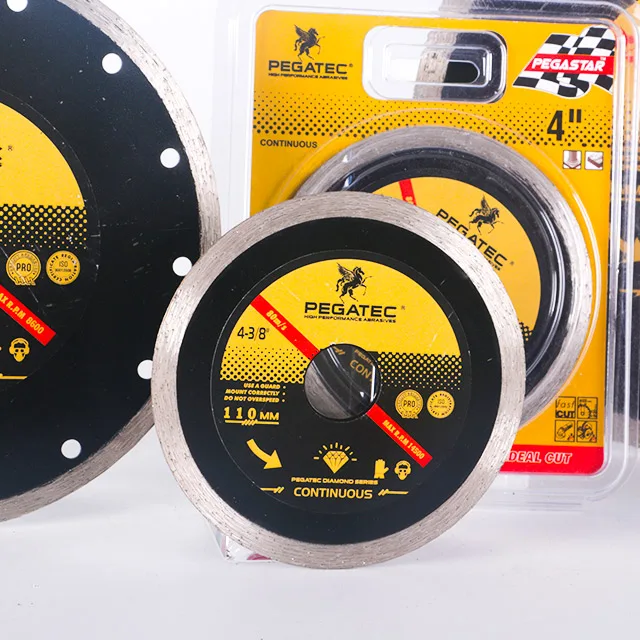 110x20x7mm PEGATEC high quality continous diamond circular saw blades