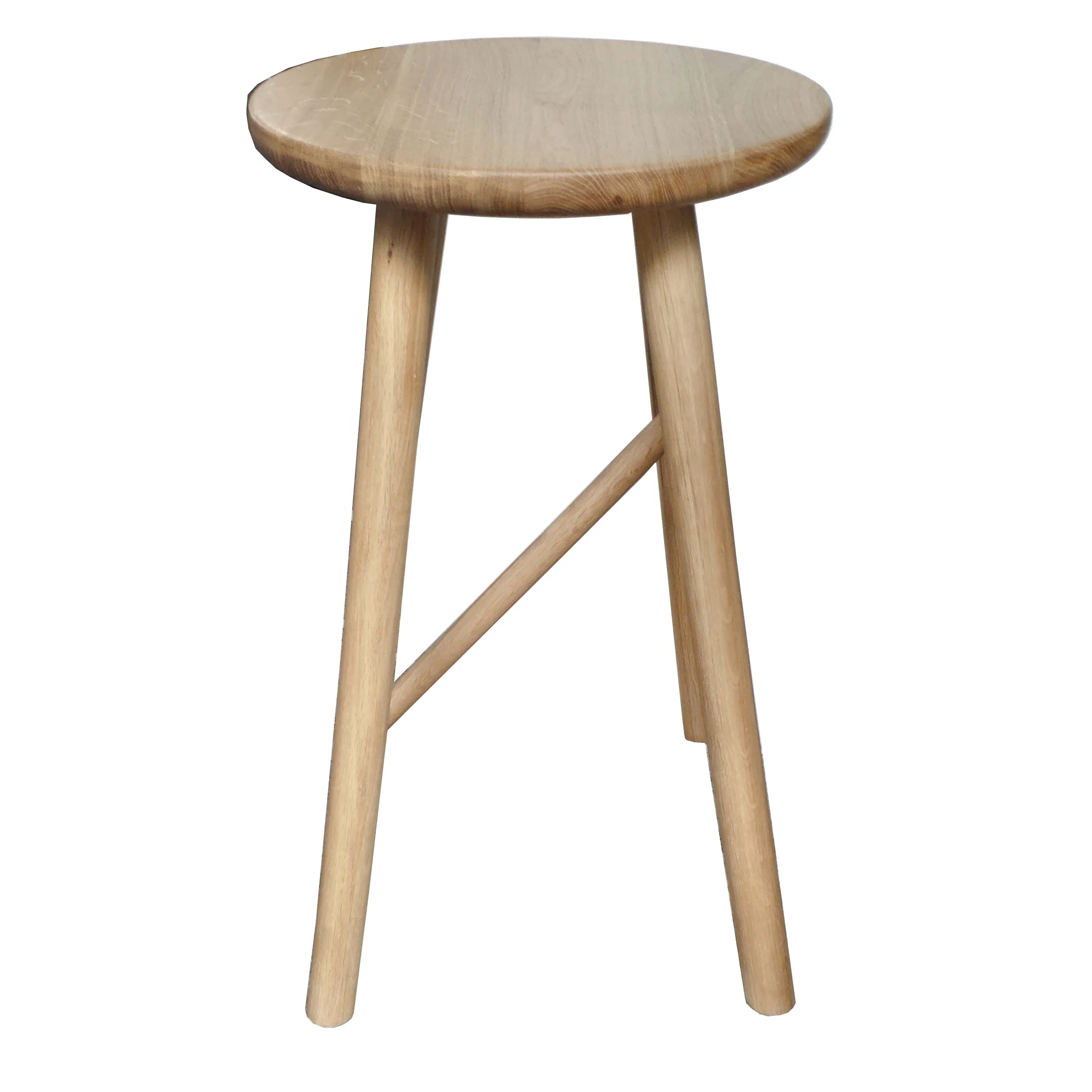 made in vietnam unique design back chair wood seat bar furniture