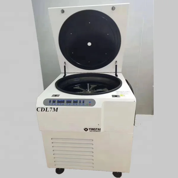 7000rpm blood bank refrigerated centrifuge machine large capacity for 450ml plasma triple blood bag separation