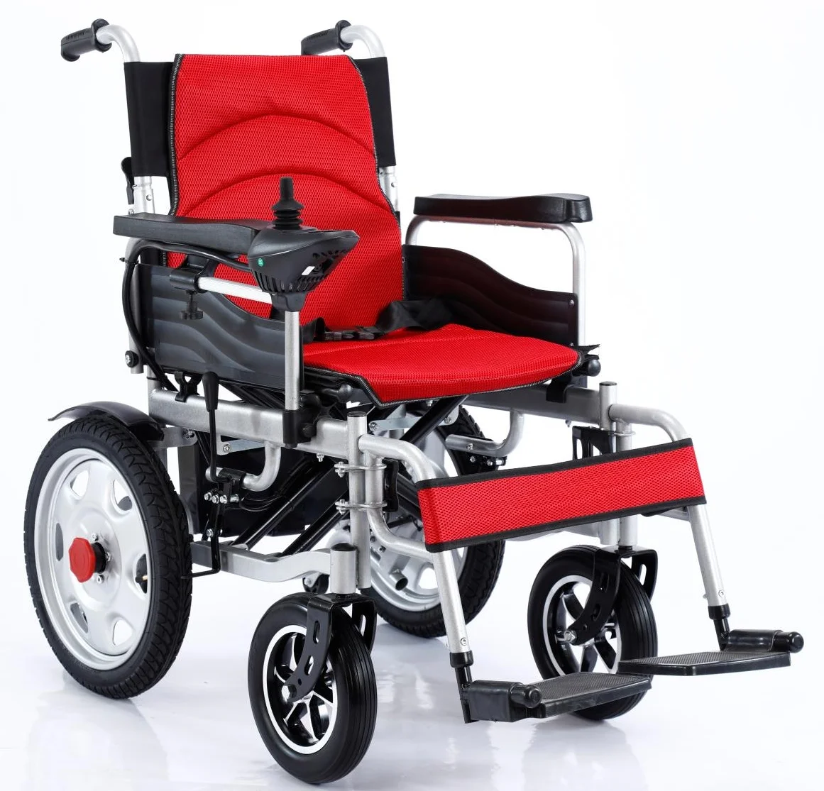 Electric Dual Motors Handicapped Wheelchair Folding Power Electronic Wheelchair