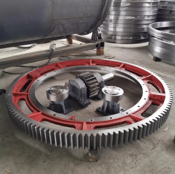 Factory direct sales ball mill large gear ring forging large diameter ring gear