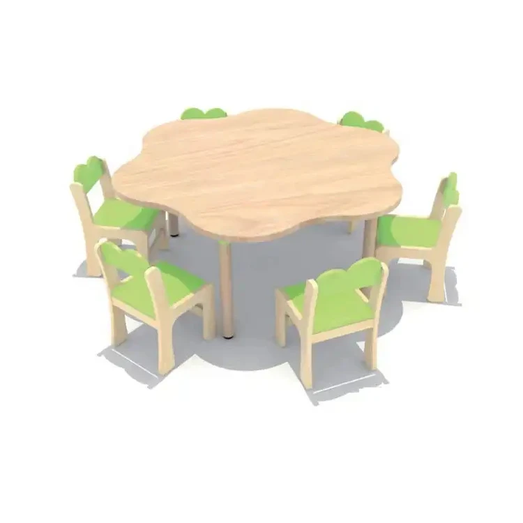 Montessori Preschool Classroom Furniture Nursery Kids Wood Chair And Tables Set