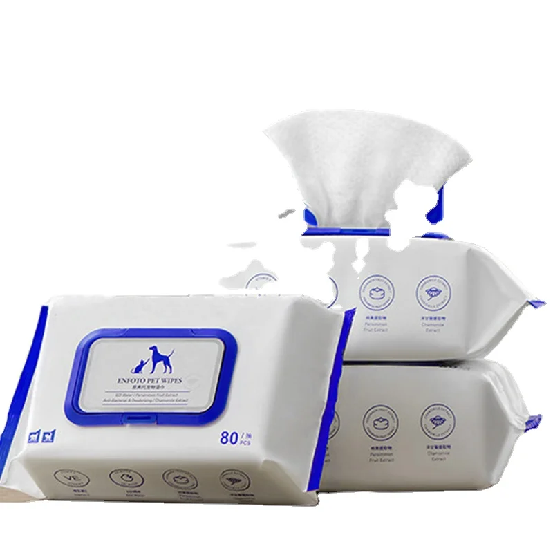 Экологически чистые биоразлагаемые влажные салфетки для ухода за собаками, салфетки для ухода за глазами, зубами и ртом, чистящие органические салфетки для домашних животных