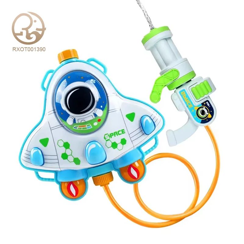Summer Kids Electronic Water Gun Shooting Toy Astronaut S Outdoor Game with Dinosaur Backpack ABS Material Bag Packed