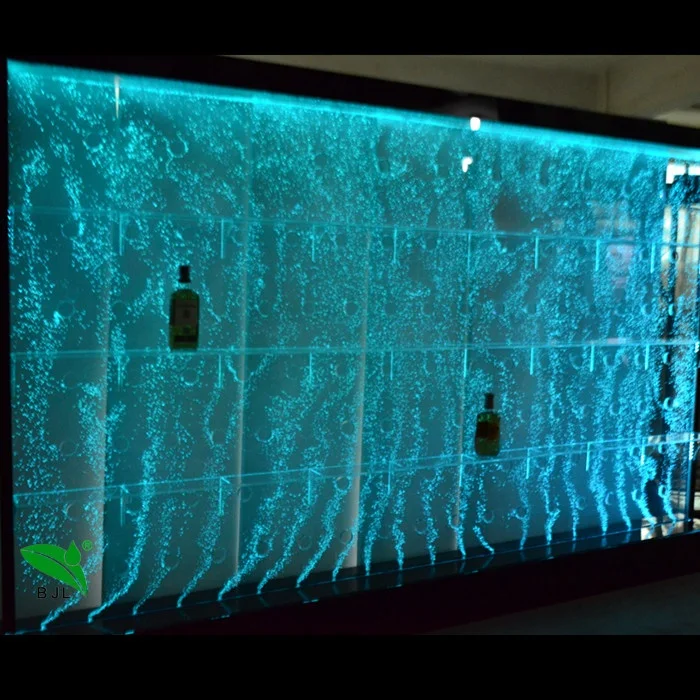 
Modern Design Color Changing Home Acrylic Bubble Wall LED Bar Cabinet 