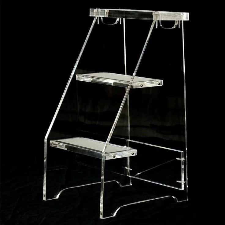 Luxury Lucite 3 Step Stool Acrylic for Home Furniture