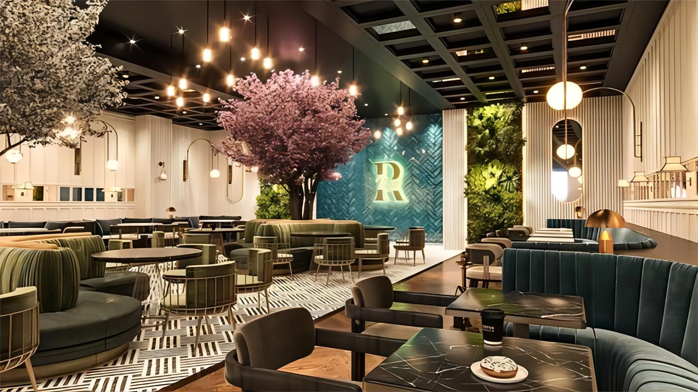 high quality modern restaurant furniture set velvet booth sofa dinning table and chair set for restaurant and bars wood