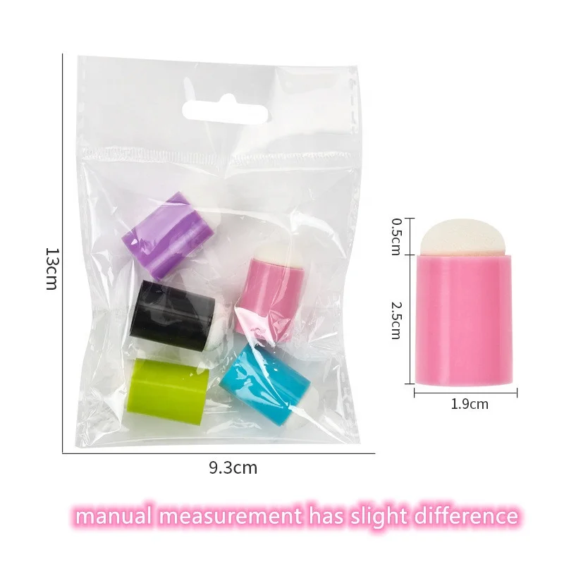 New DIY Finger Dauber Foam Sponge Brush for Ink Painting Stamping Scrapbooking Manicure Tools Dauber Scrubbing Sponges