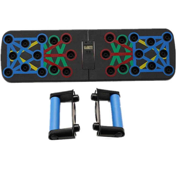 Fitness equipment home multifunctional pectoral training pull rope folding training board
