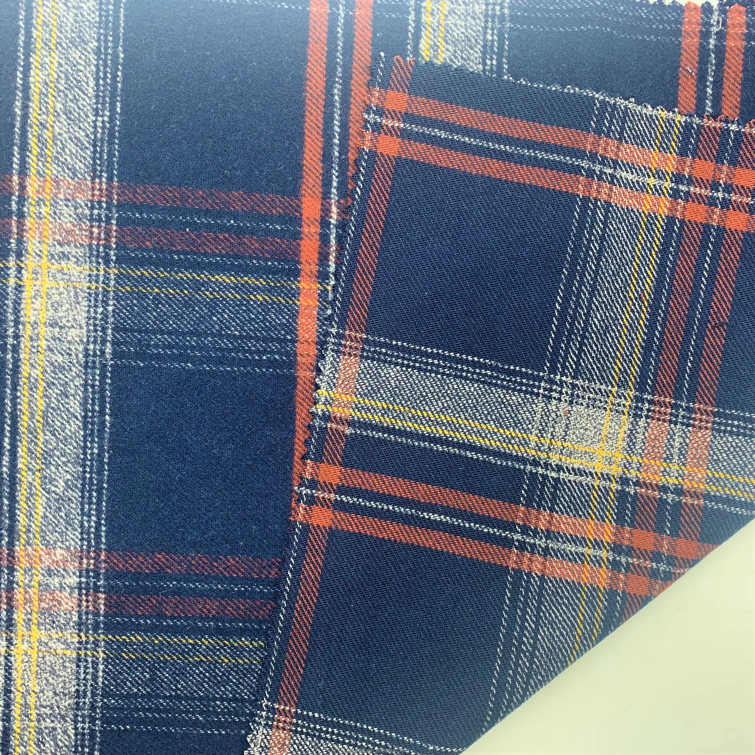 GF China Factory Wholesale Sales Pima Cotton Fabric Soft and Comfortable 100% Cotton Twill Flannel for Garments