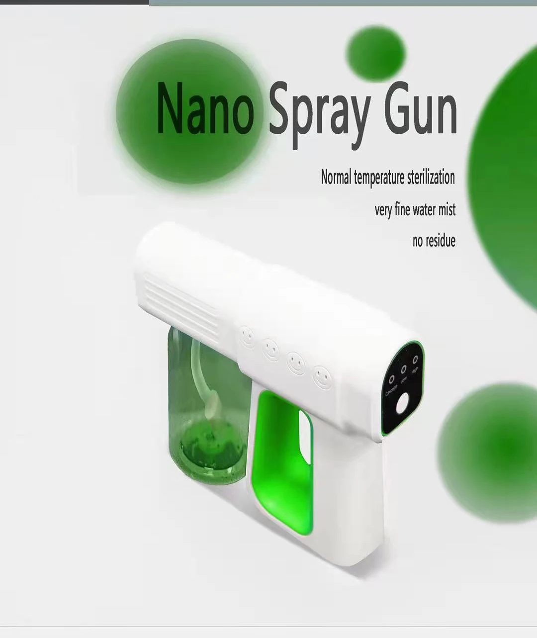 k6x Nano Mist Sprayer Portable Gun Wireless Handheld Nano Spray Gun Nano Sprayer Gun Disinfection