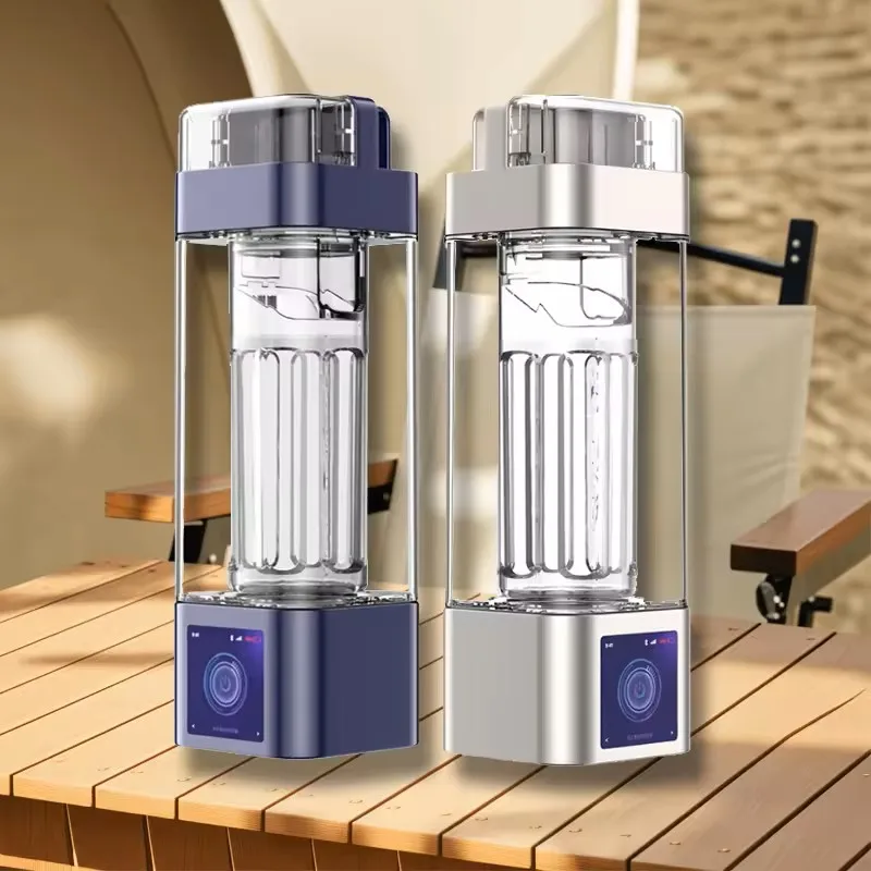 Hot Sale 9000PPB Hydrogen Water Bottle 2024 Portable Rechargeable ion Rich Hydrogen Water Generator Water Bottle SPE PEM Machine