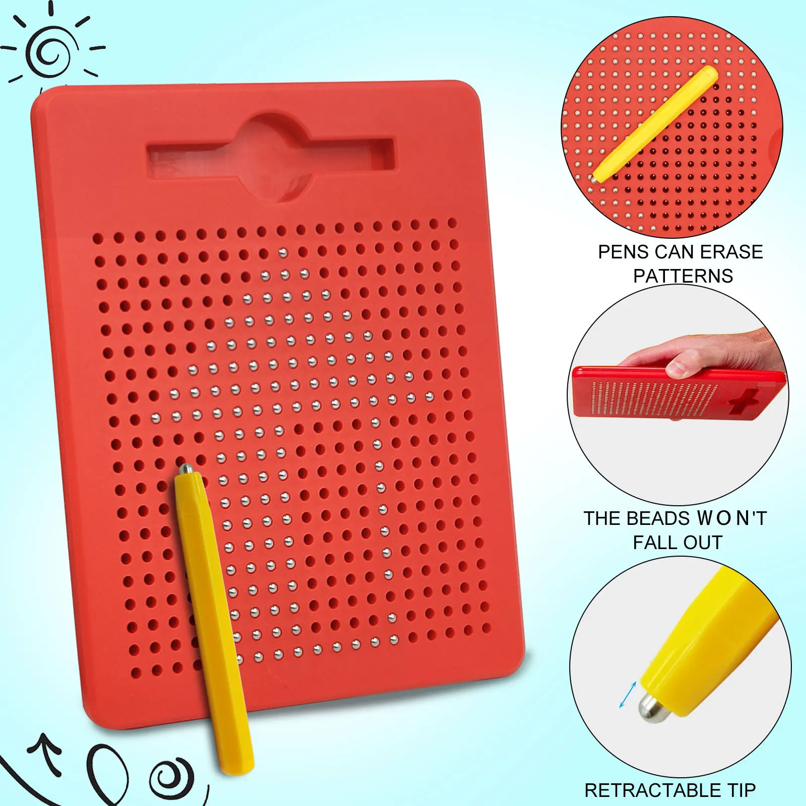 Newest smart Mini Magpad intelligent toys Steel Ball Mini Magnetic Drawing Board for toddlers