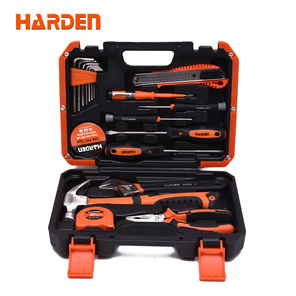 Harden Wholesale OEM Service Chrome Vanadium 18pcs Car Repair Mechanic Tool Set With Box