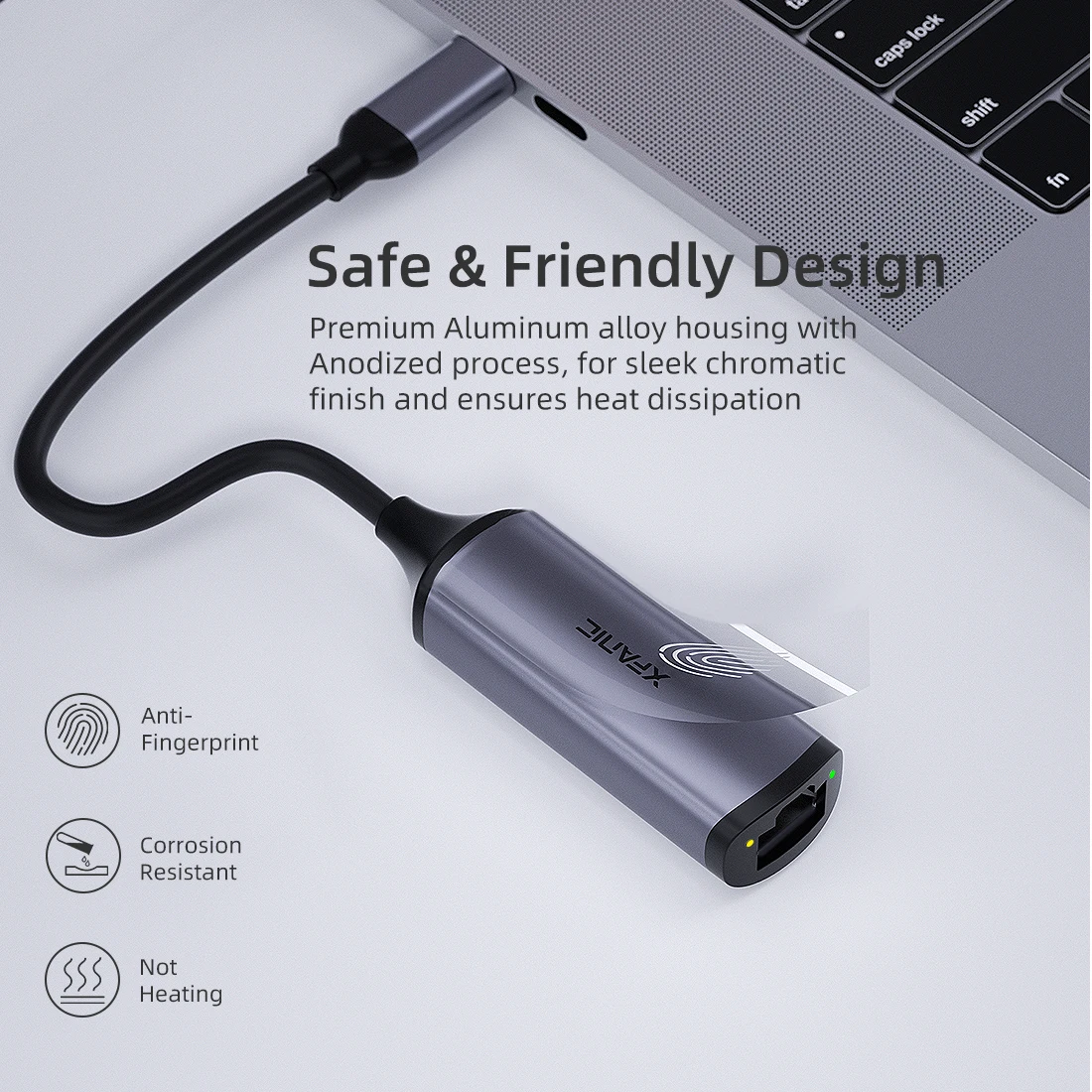  Алюминиевый Портативный гигабит RJ45 LAN конвертер USB-C до 2 5 Гб Otg Lan адаптер типа C