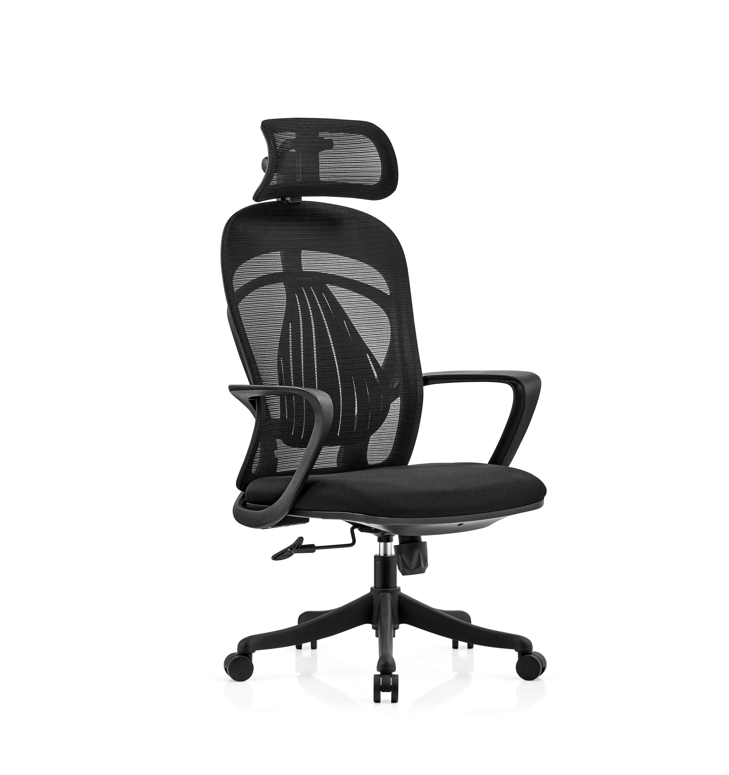 High Quality new office chair with pu mesh ergonomic fabric plastic polypropylene aluminum vinyl for home waiting room lounge