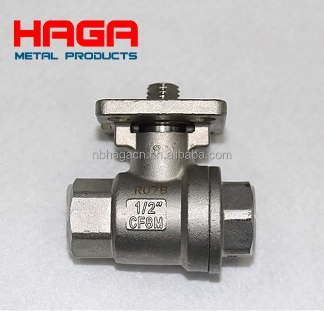 Из нержавеющей стали dn10 15 20 25 Каскадный Прямого Монтажа Pad 2 шт. шаровой клапан Ручка