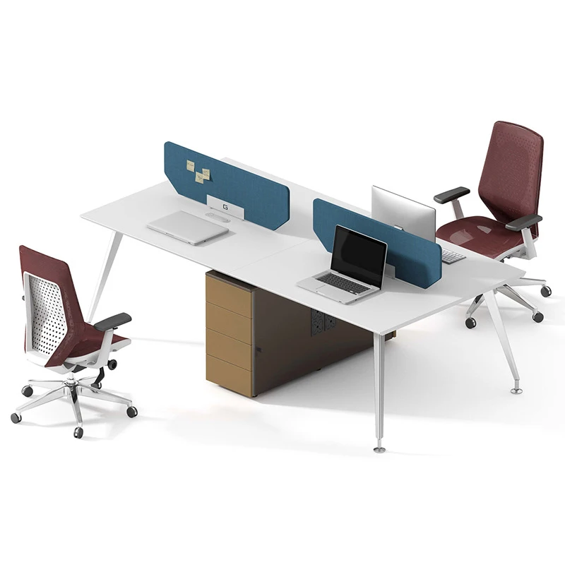 Manufacturers directly provide modern simple staff desk, office workstation with partrition