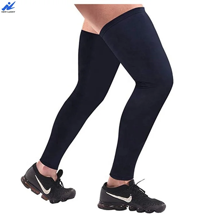 Compression Leg Sleeve Protector Infused Recovery Support Leg Full Leg Support Copper for Sports Adult Thin Basic Protection