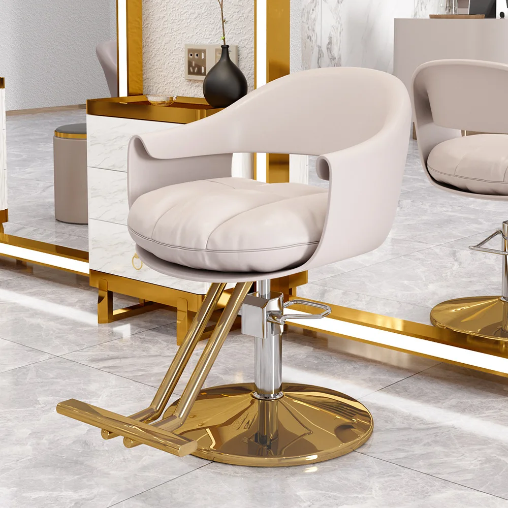 Barber Shop Chair Best Internet Celebrity New Hairdressing Chair Hair Salon Special Lift Rotating Fashion Hair Cutting Seat